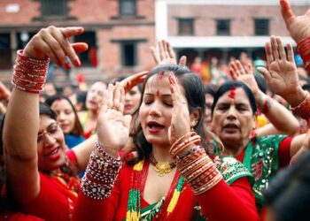 शिव मन्दिरद्धारा आयोजित तिज बिशेष कार्यक्रम माप्यमा सुरु