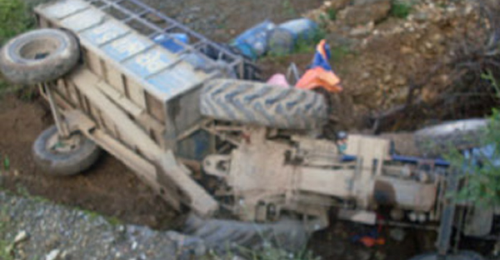 संखुवासभामा ट्याक्टर दुर्घटना, दुई जनाको मृत्य