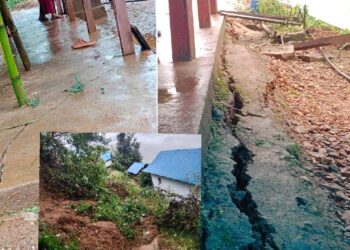 खोटाङको रातमाटे बसेरीमा पहिरोको वितण्डा ४ घर पहिरोको उच्च जोखिममा 