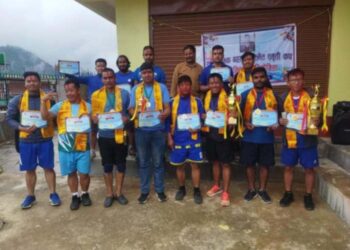  स्व. तिलक ब. बस्नेत स्मृति कप डबल ब्याडमिन्टन प्रतियोगिताको उपाधि रेखबहादुर र राममिलनकाे टिमलाई 