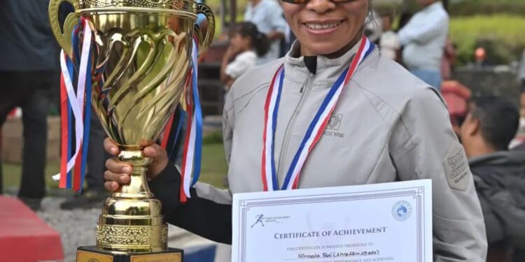 पाँचपोखरी महिला ट्रेल रेसमा खोटाङकी निर्मला प्रथम