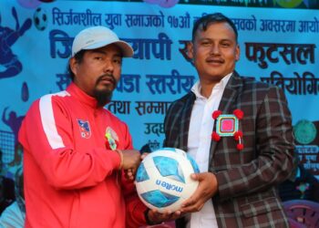 काँगेलमा फुटसल र भलिबल प्रतियोगिता सुरु 