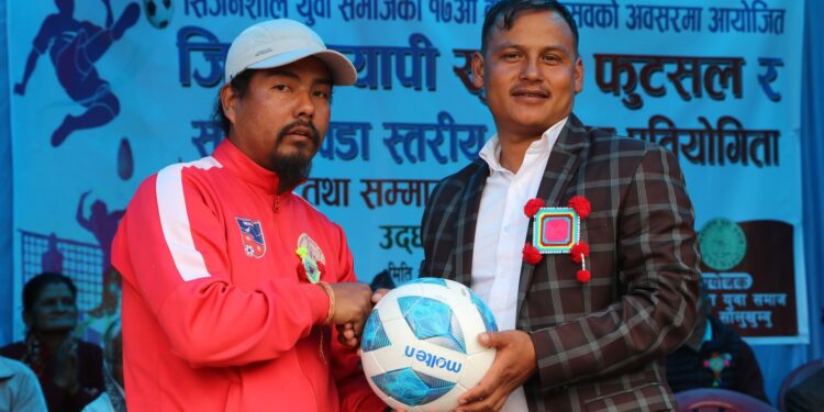 काँगेलमा फुटसल र भलिबल प्रतियोगिता सुरु 