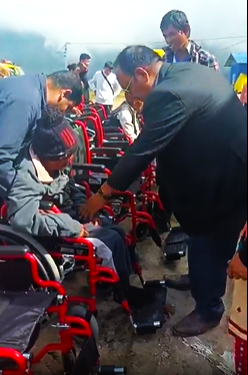 खिजिदेम्बामा ह्वील चियरले अपांगताको जीवनशैलीमा परिवर्तन