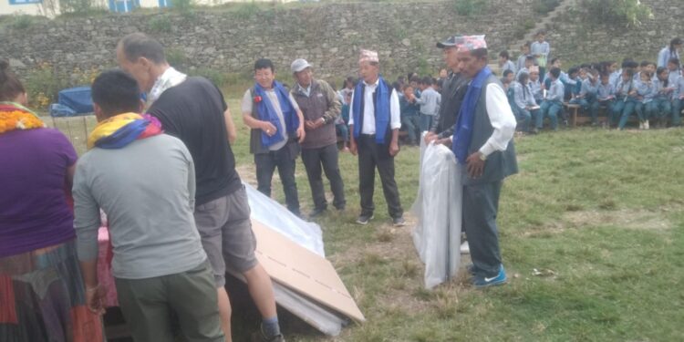 सगरमाथा मावि माप्यका विद्यार्थीलाई खेलकुद तथा शैक्षिक सामाग्री वितरण, सुत्केरी महिलालाई पोषण  भत्ता 