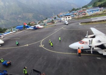 मौसम खुलेपछि लुक्लामा एकै दिन १ सय ७७ उडान, ११ सय ५० पर्यटक खुम्बु प्रवेश