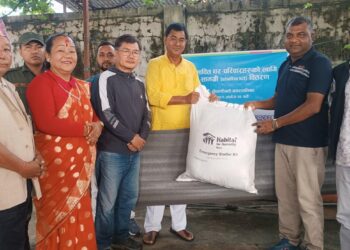 उदयपुरमा बाढीपहिरो प्रभावित ११४ परिवारले पाए राहत