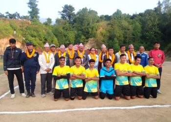 खुल्ला वडा स्तरीय भलिबलको उपाधी हलेसी तुवाचुङ ५ धितुङलाई