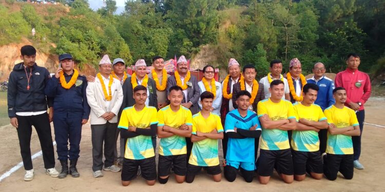 खुल्ला वडा स्तरीय भलिबलको उपाधी हलेसी तुवाचुङ ५ धितुङलाई