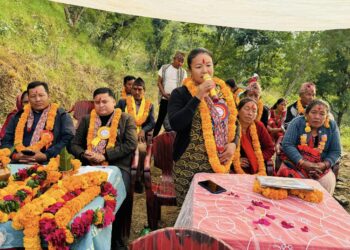 हलेशी तुवाचुङका मेयर राईले गरे भदौरे आमा समुह भवनको उद्घाटन