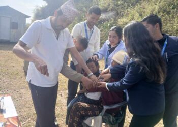 मुक्लीमा सञ्चालित घुम्ती शिविरबाट ६३ जनाले लिए सेवा