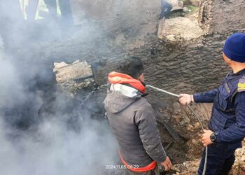 थल्लेरीमा आगलागीबाट एक घर जलेर नष्ट