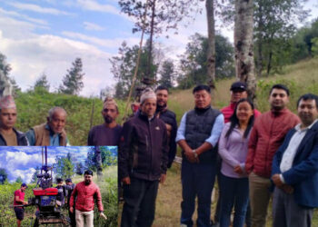 नेचासल्यानमा स्थापना हुने सगरमाथा बहुप्राविधिक शिक्षालयका लागी माटो परिक्षण हुँदै 