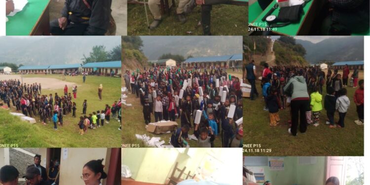 माप्य दुधकोशीमा निःशुल्क स्वास्थ्य शिविर, आठ सय जना लाभान्वित