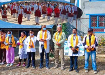 नेचासल्यानका २५ सय विद्यार्थीको दाँत, मुख तथा आँखाको परिक्षण र उपचार गरिँदै