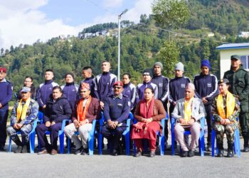 साेलुका २ पालिकाका गाउँ प्रहरीलाई नेपाल प्रहरीले तालिम दिने