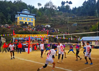 टाप्टिङमा आयोजित खुल्ला भलिबल प्रतियोगिता सम्पन्न, उपाधी चम्पादेबीलाई