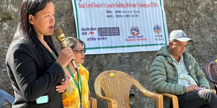 नेचासल्यानमा सकियो, तीन दिने बिषयगत शिक्षक तालिम