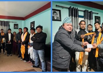 सोताङमा माओवादी नेताद्धारा पार्टी परित्याग गरी नेपाली काङ्ग्रेसमा प्रवेश