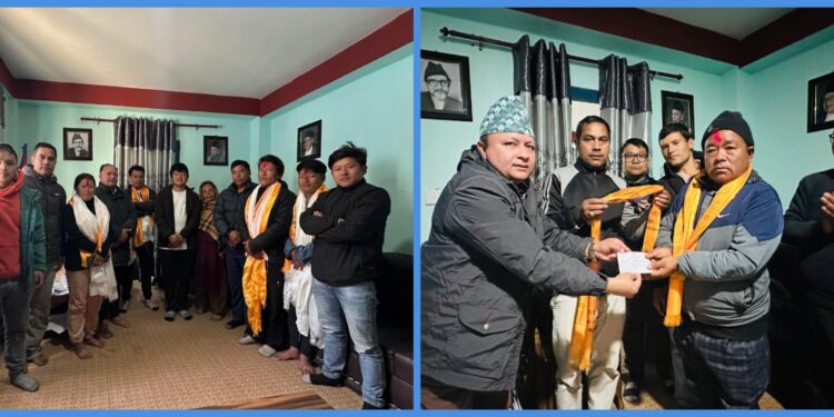 सोताङमा माओवादी नेताद्धारा पार्टी परित्याग गरी नेपाली काङ्ग्रेसमा प्रवेश