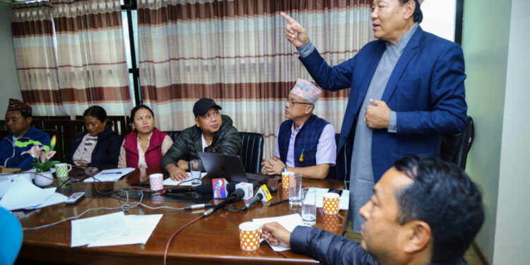 महासंघकाे पत्रकार सम्मेलन