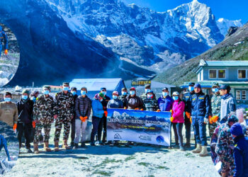 हिमाली क्षेत्रको सरसफाइ गर्न एसपिसिसिको ८ दिने अभियान, अझै ५ दिन जारी रहने 