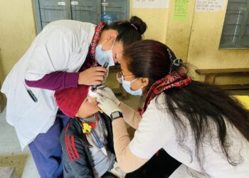 केदार माविमा करिब ३ सय विद्यार्थीले लिए आँखा तथा दन्त सम्बन्धि सेवा