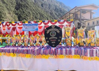 खुम्बुमा सकियो दोश्रो रनिङ शिल्ड प्रतियोगिता