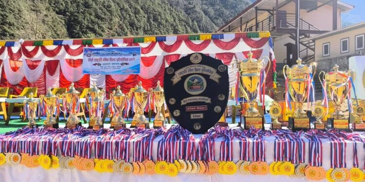 खुम्बुमा सकियो दोश्रो रनिङ शिल्ड प्रतियोगिता