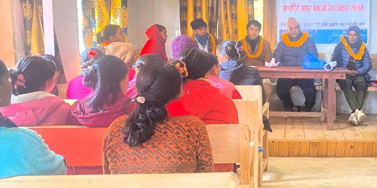 काँगेलमा सुरु भयो अचार बनाउने तालिम 