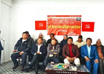  थुलुङका ९ वटै वडामा माओवादीले वडा सम्मेलन गर्दै 