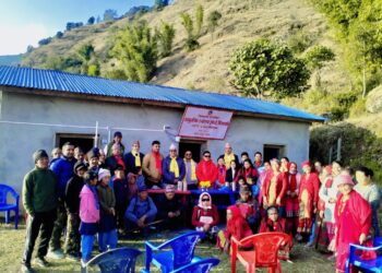 चिसापानीको स्वास्थ्य इकाई अध्यक्ष शर्माले गरे उद्घाटन, १ सय घरधुरी लाभान्वित