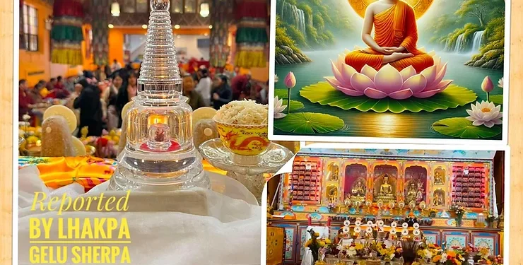 न्युयोर्क: सकियो शेर्पा किदुग गुम्बामा ऐतिहासिक धार्मिक कार्यक्रम