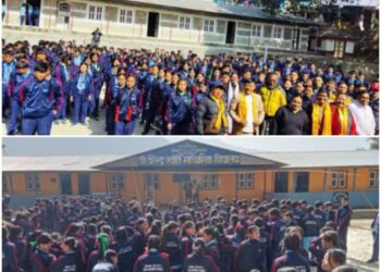 वीरेन्द्र ज्योति माविका ३८९ विद्यार्थीलाई ट्रयाक सुट वितरण