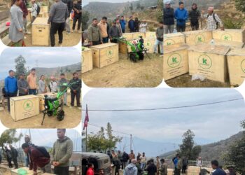 हलेसी तुवाचुङका १२ कृषक समूहलाई अनुदानमा हातेट्रयाक्टर