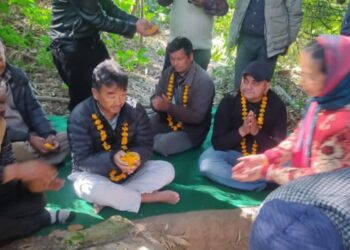 कांग्रेस नेता शेर्पाले गरे बैतडीको केदार दोगडा गाउँपालिकामा सडक शिलान्यास