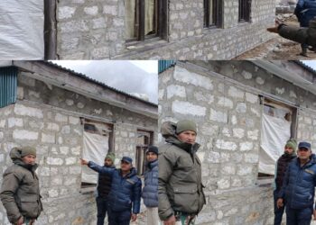 भूकम्पबाट सगरमाथा राष्ट्रिय निकुञ्जको भवनमा क्षति