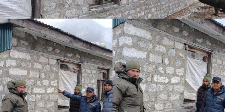 भूकम्पबाट सगरमाथा राष्ट्रिय निकुञ्जको भवनमा क्षति