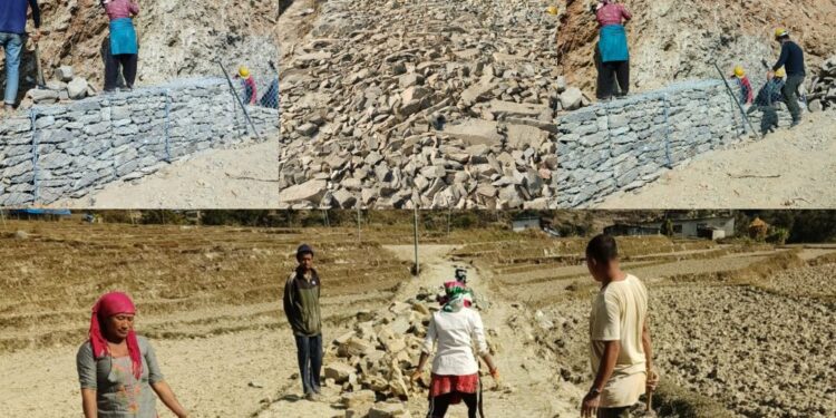 प्रधानमन्त्री रोजगार कार्यक्रम : चिशंखुगढीका ७४ जना श्रमिकलाई रोजगारी