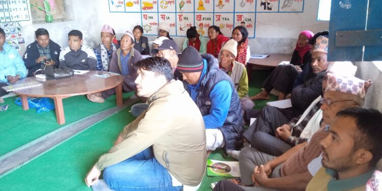 ताप्ली तीनमा व्यवसायीक अकबरे खोर्सानी खेती सम्बन्धी तालिम