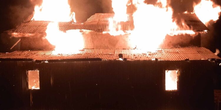 नेचासल्यान गाउँपालिका गैरीमा आगलागी