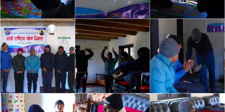 सोलुखुम्बुमा यसरी मनाइयो राष्ट्रिय योग दिवस (फोटोफिचर)