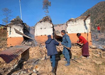 ओखलढुंगामा लगातार तीन दिन आगलागीका घटना, विषेश सावधानी अपनाउन प्रहरीको आग्रह