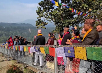 कोशी प्रदेशकै लामो झोलुंगे पुलको महामन्त्री शर्माले गरे उद्घाटन