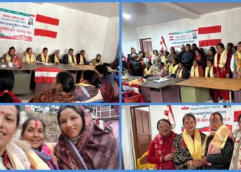 तिङ्लामा दिर्घ कुमारी कार्कीको अध्यक्षतामा नेपाल महिला संघ वडा कमिटी गठन