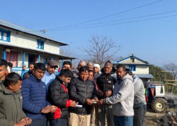 जुनतारा युवा क्लबले जुटायो आगलागी पिडित अभियान अन्तर्गत ३ लाख बढी आर्थिक सहयोग