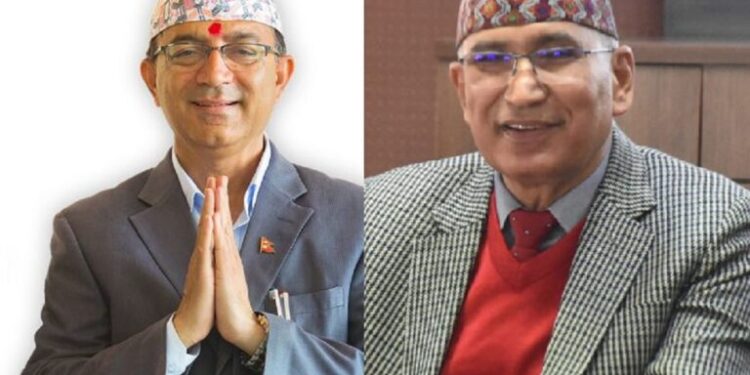 पोखरामा  बेलुन पड्कियो, अर्थमन्त्री पौडेल र मेयर आचार्य घाइते