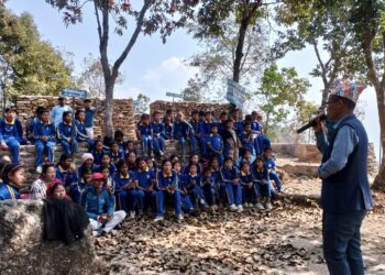 थर्पुडाँडा माविका ६० जना विद्यार्थीलाई ऐतिहासिक केपिलासगढी दरबार क्षेत्र भ्रमणमा लगियो