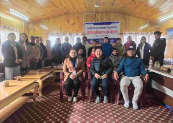 फोटोः महामारीजन्य तथा प्रकोपजन्य रोगहरु सम्बन्धी अभिमुखीकरण ।