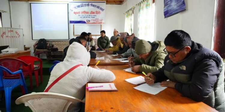 सोलुमा जिल्लास्तर उन्नत प्रविधि तथा कृषि यान्त्रिकरण मर्मत सम्बन्धी तीन दिने तालिम सुरु